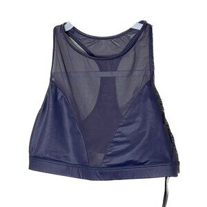 Victoria Secret Sport Lavender Gray Racerback Mesh Bra Size S